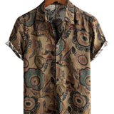 Cotton Casual Shirt for Men with Short Sleeves