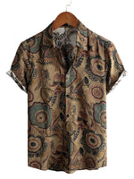 Cotton Casual Shirt for Men with Short Sleeves