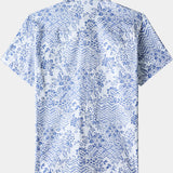 Vintage Boho Print Beach Vacation Style Shirt