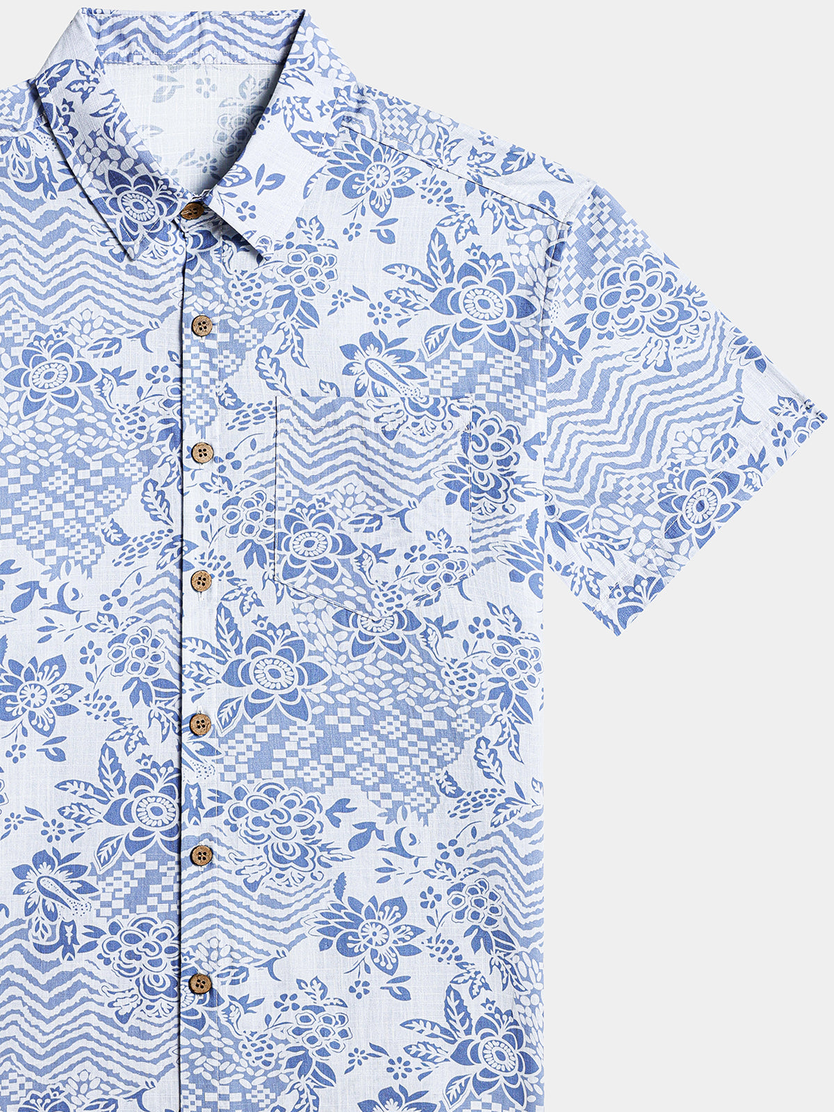 Vintage Boho Print Beach Vacation Style Shirt
