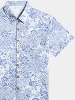 Vintage Boho Print Beach Vacation Style Shirt