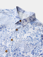 Vintage Boho Print Beach Vacation Style Shirt