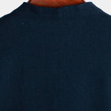 Men's Solid Color Cotton Shirt with High Collar and Half Buttons, with Front Pocket
