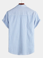 Casual Button-Up Shirt, Short Sleeves