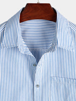 Casual Button-Up Shirt, Short Sleeves