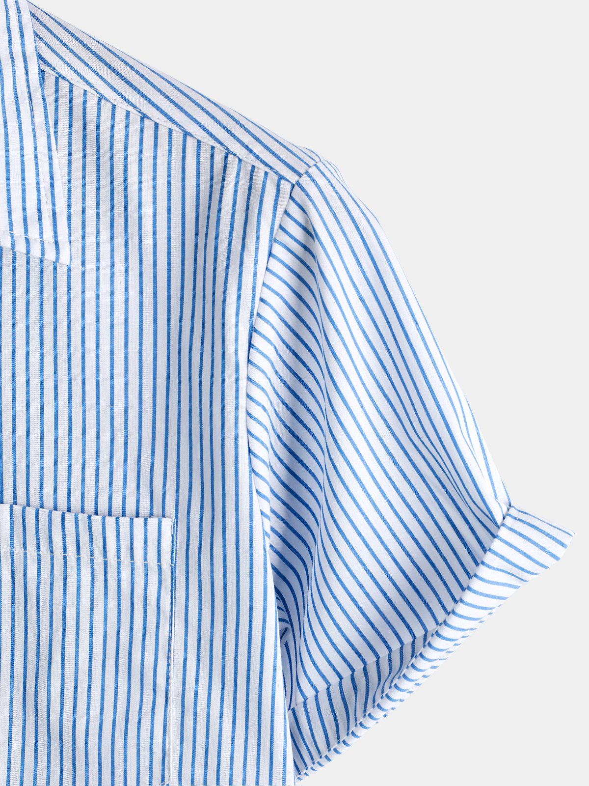 Casual Button-Up Shirt, Short Sleeves
