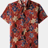 Classic Vintage Floral Short-Sleeve Shirt