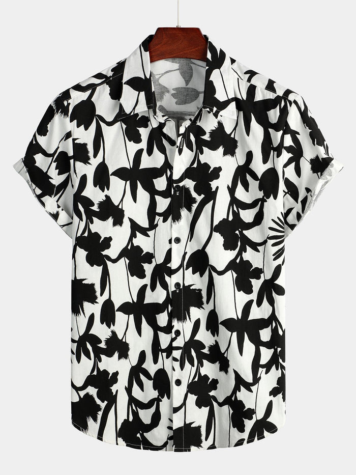 Tropical Floral Hawaiian Shirt