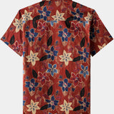 Classic Vintage Floral Short-Sleeve Shirt