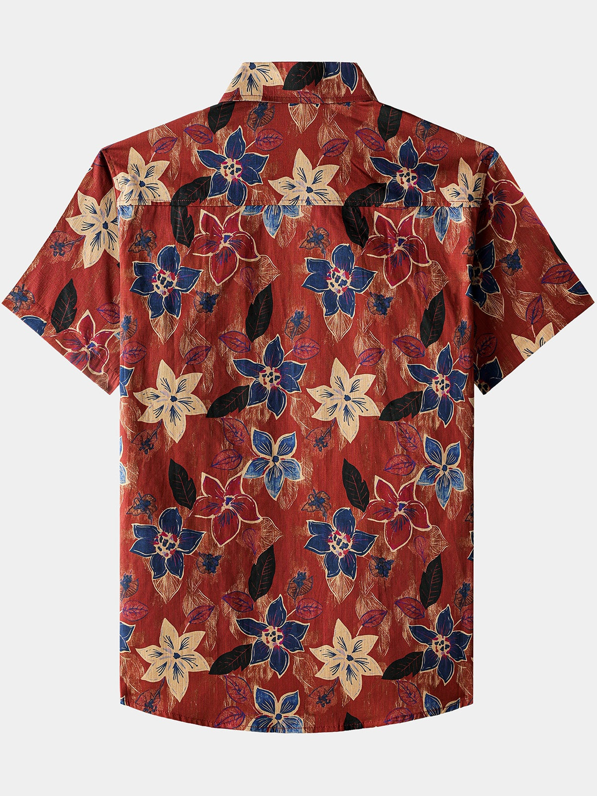 Classic Vintage Floral Short-Sleeve Shirt