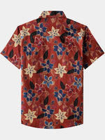 Classic Vintage Floral Short-Sleeve Shirt