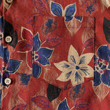 Classic Vintage Floral Short-Sleeve Shirt