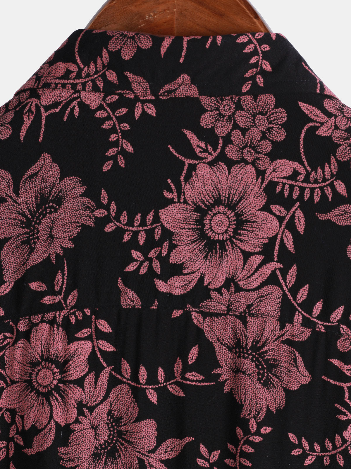 Hawaiian Short-Sleeve Button Shirt, Vintage Style, Floral Print, Breathable, Perfect for Vacation
