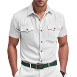 Elegant Men's Corduroy Shirt