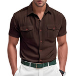 Elegant Men's Corduroy Shirt