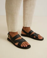 Lanaro | Elegant Cross Sandals