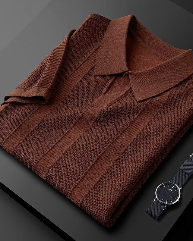 Como Men's Polo Shirt in Brown