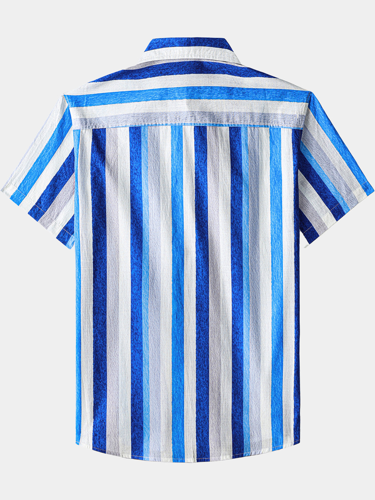Retro Coastal Stripe Short Sleeve Shirt