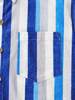Retro Coastal Stripe Short Sleeve Shirt