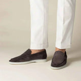 Classic Men's Suede Loafers, Brown
