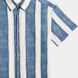 Retro Striped Casual Beach Look Shirt