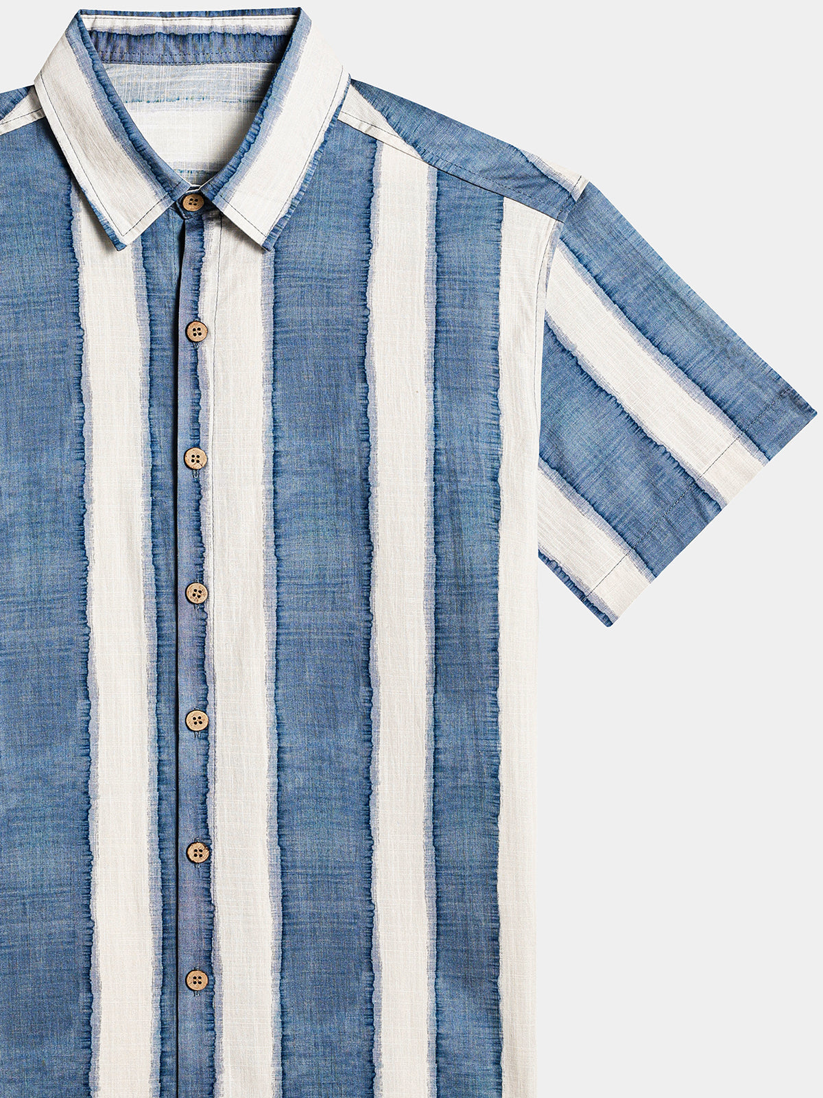 Retro Striped Casual Beach Look Shirt