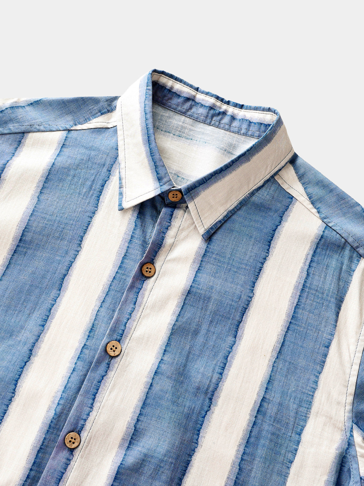Retro Striped Casual Beach Look Shirt