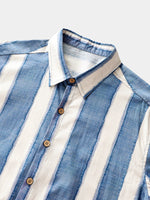 Retro Striped Casual Beach Look Shirt