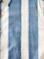 Retro Striped Casual Beach Look Shirt