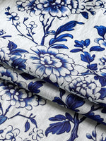 Blue Floral Short Sleeve Shirt