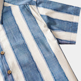 Retro Striped Casual Beach Look Shirt