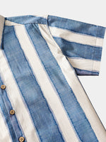 Retro Striped Casual Beach Look Shirt