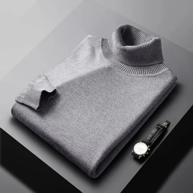 Monte Carlo Turtleneck Grey, photo studio