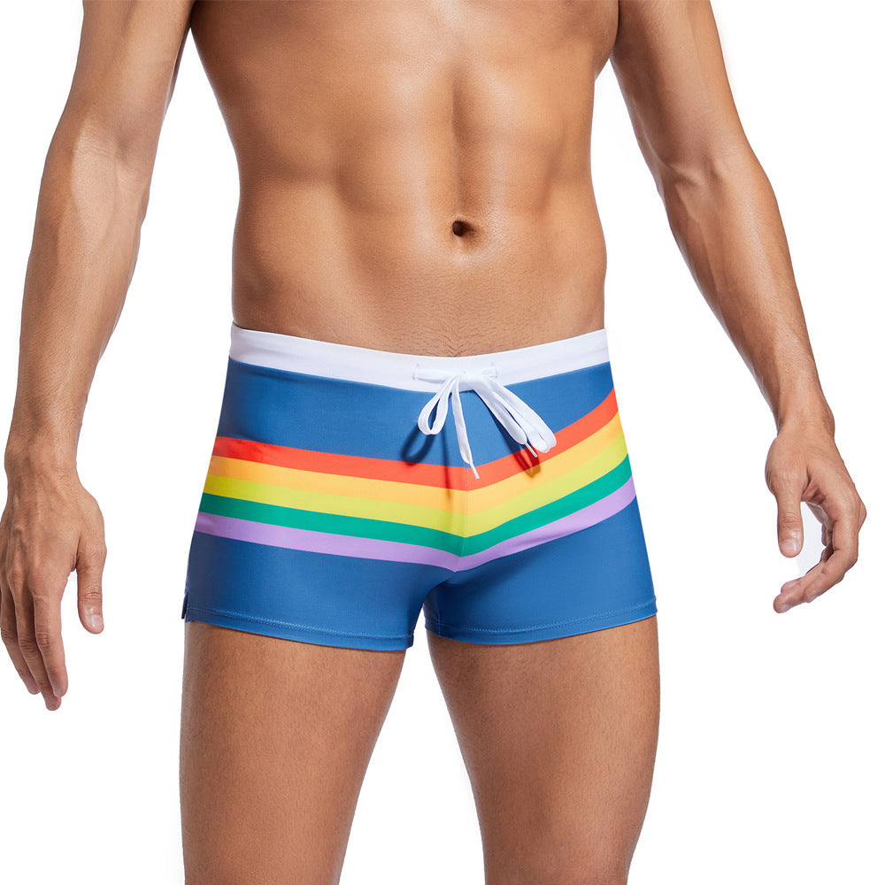 Antoni - Short Swim Trunks Rainbow Sport Blue