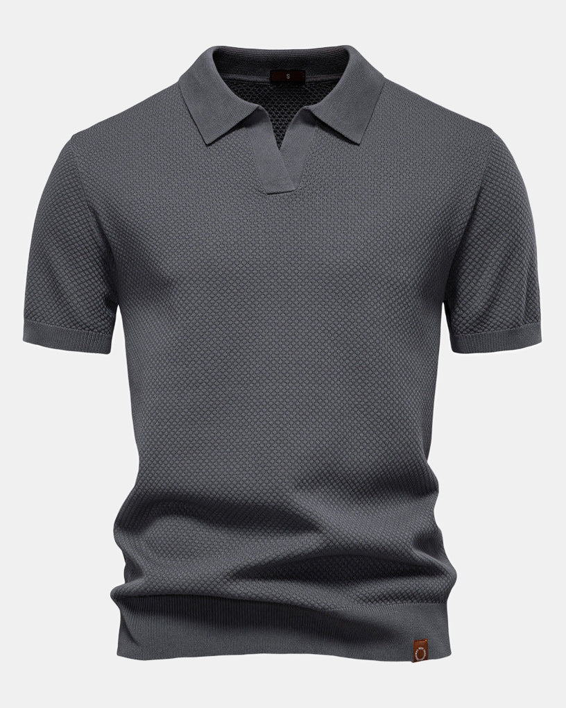 Men's Polo Shirt, Elegant in Gray