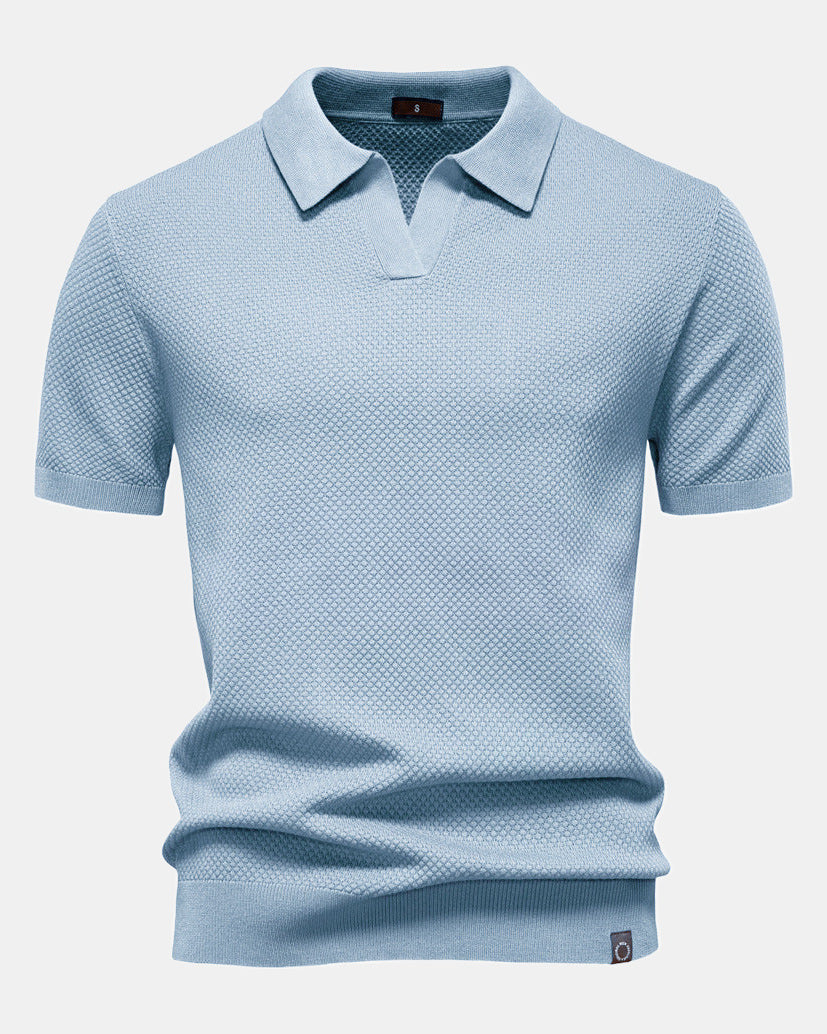 Men's Polo Shirt, Elegant in Light Blue