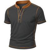 Olivier - Henley shirt with ember edge