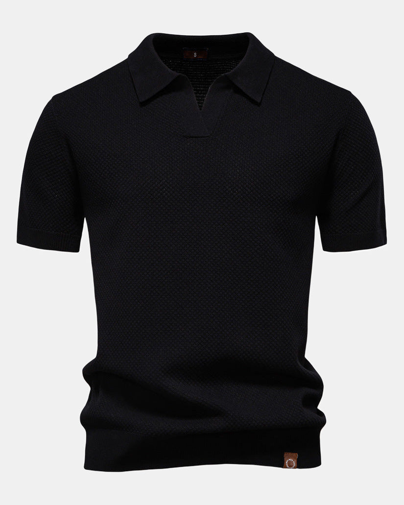 Men's Polo Shirt, Elegant in Black