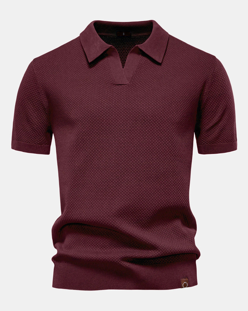 Men's Polo Shirt, Elegant in Red