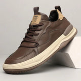 High-Sole Leather Shoes