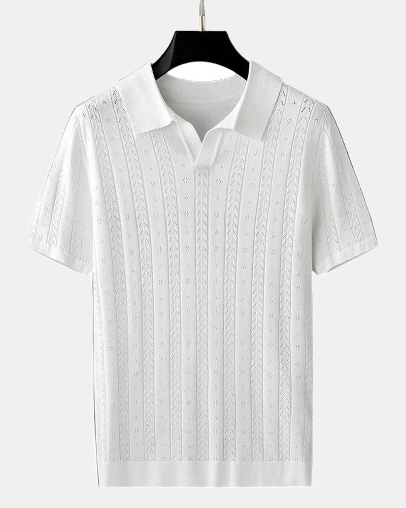 Bali Men's Cotton Polo Shirt in White