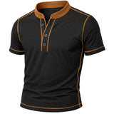 Olivier - Henley shirt with ember edge