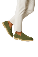 Casual Men's Loafers – Olive