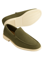 Casual Men's Loafers – Olive