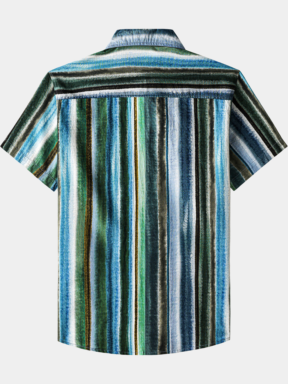 Casual Stripe Short Sleeve Shirt