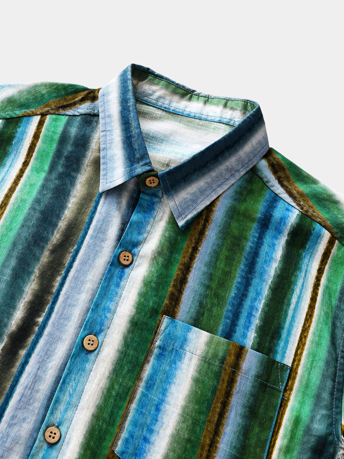 Casual Stripe Short Sleeve Shirt