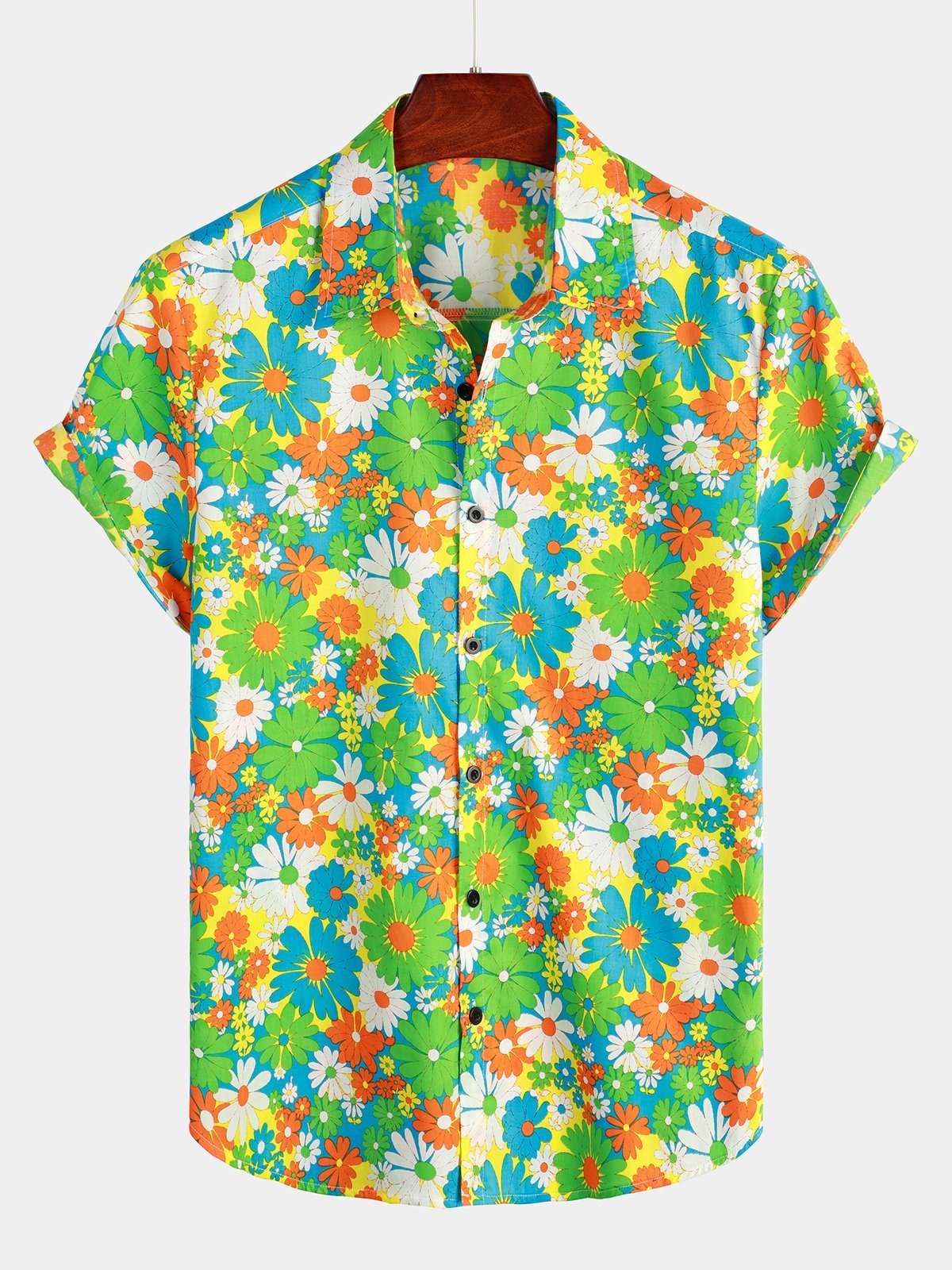 Hawaiian Tropical Floral Print Shirt