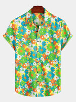 Hawaiian Tropical Floral Print Shirt