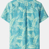 Hawaiian Casual Short-Sleeve Pockets Shirts, Tropical Print