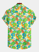 Hawaiian Tropical Floral Print Shirt